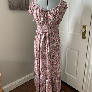 Liberty-like Floral peasant dress